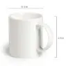 Wholesale custom logo 11oz white sublimation coffee cup sublimation blank ceramic mugs