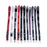 Economic custom retractable lanyards neck strap printed logo polyester sublimation id card badge holder lanyard