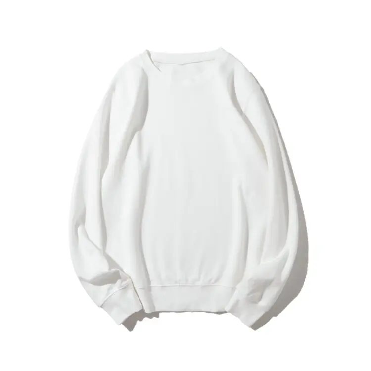 Custom 300gsm cotton terry unisex oversized crewneck sweatshirt men puffer printed sweatshirt hoodie