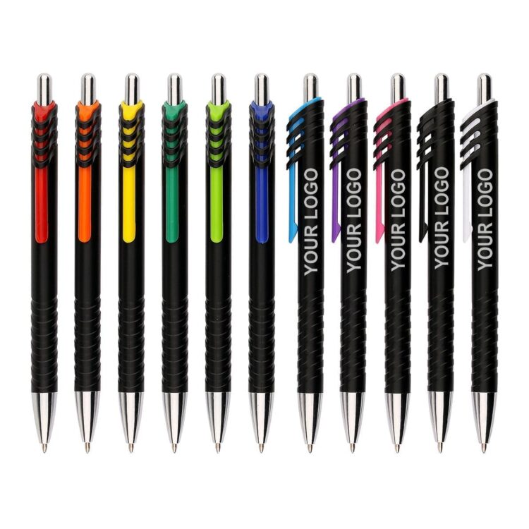Customized promotional plastic ball pens with custom brand logo imprint-personalized ink ballpoint pen gift ballpen