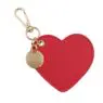 Heart keychain valentine's day birthday gift creative fashion backpack pendant pu leather key chains keyring accessories gift