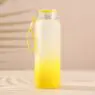 Wholesale creative 17oz 500ml gradient color glass drinking bottle sublimation frosted glass water bottle