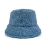 Winter lamb cashmere basin hat wholesale cross border warm bucket hat solid lamb hair bucket hat