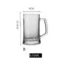 Beer mugs wholesale 500ml 24oz high white quality beer glass mugs with handle beer steins and soft drinks
