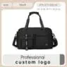 Sports fitness bag gym custom logo waterproof  with shoe compartment