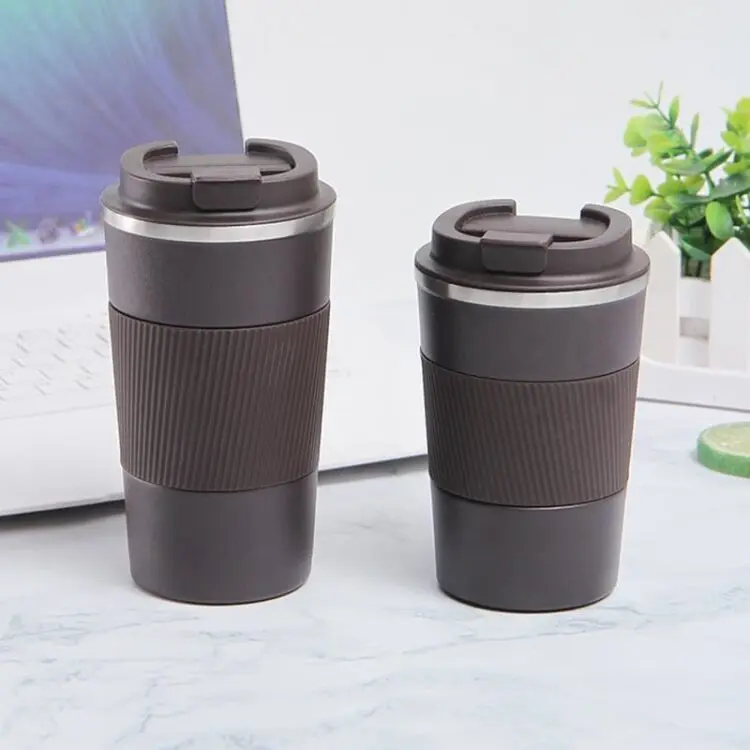 510ml silicone sleeve stainless steel coffee cup coffee mug tumbler stainless steel tumbler with logo