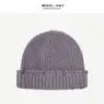 105g wholesale custom logo stylish solid blank gorro punto knitted hole bonnet tricot distress knit beanie hat