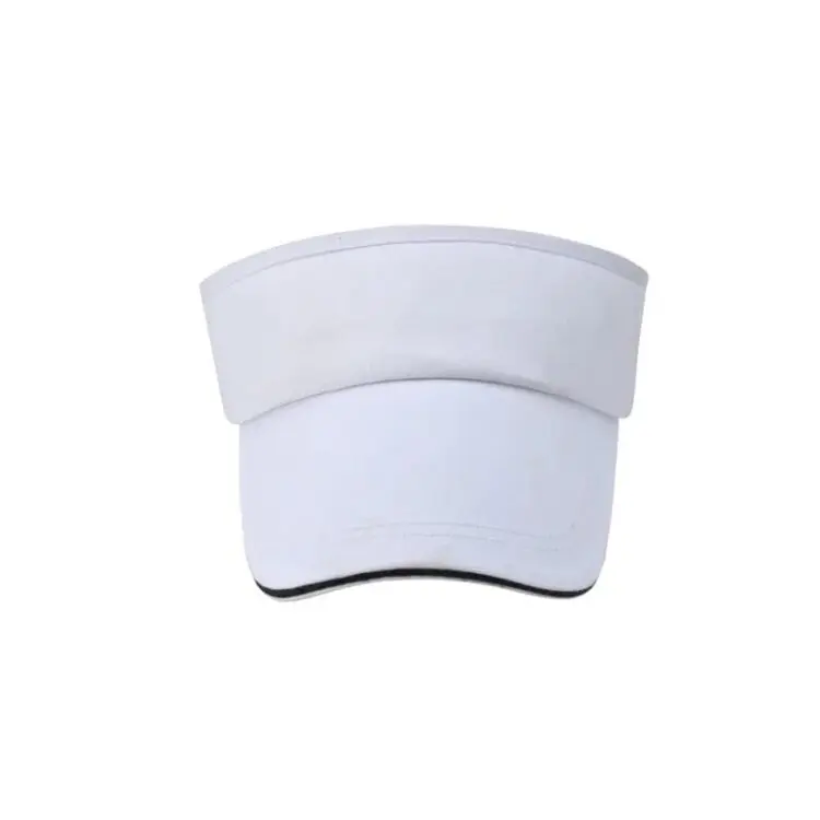 Wholesale custom logo pink gorro viceras visor retro cotton adjustable vintage sport hat women unisex sun visor hat for men