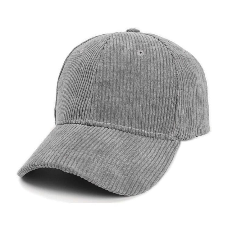Winter warm unisex corduroy cap solid color women men sport baseball cap