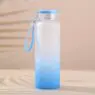 Wholesale creative 17oz 500ml gradient color glass drinking bottle sublimation frosted glass water bottle