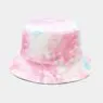 Wholesale fashion tie dye bucket hat outdoor fisherman hat double-sided wearing designed adult reversible bucket hat cap