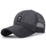 Outdoor sport sun long-brimmed breathable adjustable mesh baseball cap hat for men women