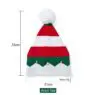 Custom knit santa hat wholesale unisex adult kids xmas festival holiday knitted christmas hats