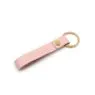 Wholesale promotional gift pu leather keychain custom logo blank leather car key chain