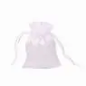Customized logo satin fabric drawstring gift bag silk fabric candy gift bag smooth feeling gift bag with ribbon