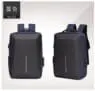 Smart anti-theft water proof men's business laptop anti theft men's backpack leather with usb charging port