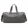 Custom logo fashion travel outdoor weekender shoulder luggage waterproof sports pu leather gym duffel bags