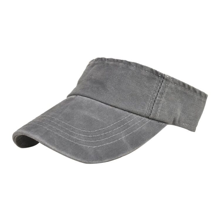 Customized adjustable 100% polyester plain golf sport custom sun cap visor cap hat