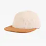 Unstructured 5 panel suede camper hat corduroy flat bill camp cap for outdoor