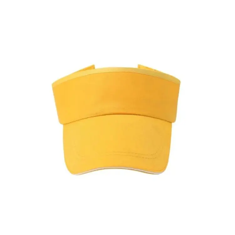 Wholesale custom logo pink gorro viceras visor retro cotton adjustable vintage sport hat women unisex sun visor hat for men