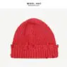 105g wholesale custom logo stylish solid blank gorro punto knitted hole bonnet tricot distress knit beanie hat