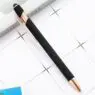 Luxury branded writing personalized multi function soft touch promotion custom ball point metal pen with stylus logo printed