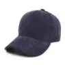 Winter warm unisex corduroy cap solid color women men sport baseball cap