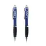 Cheapest led light plastic customized logo ballpoint pen with printed for touch stylus screen phone