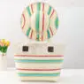 New arrival shoulder beach tote bag large handbag woven paper straw decorative beach bags