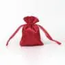 Customized logo satin fabric drawstring gift bag silk fabric candy gift bag smooth feeling gift bag with ribbon