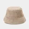 Wholesale solid color fashion fisherman hats for women keep warm bucket hat design vintage adult corduroy winter hats