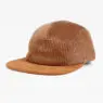 Unstructured 5 panel suede camper hat corduroy flat bill camp cap for outdoor