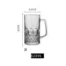 Beer mugs wholesale 500ml 24oz high white quality beer glass mugs with handle beer steins and soft drinks
