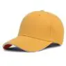 Wholesale gorras customised embroidery solid color plain sandwich brim baseball caps custom hats