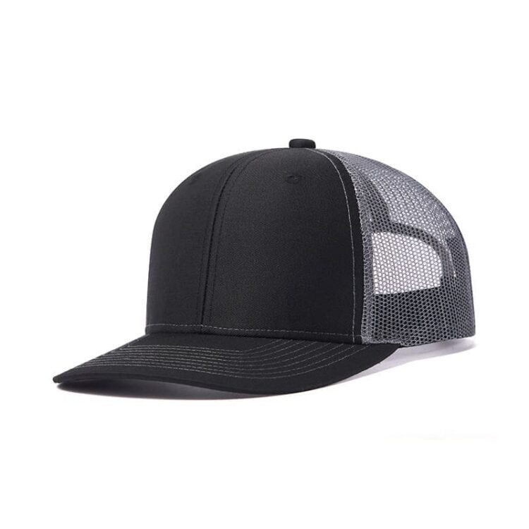Custom logo 6 panel all colors richardson 112 trucker hats mesh with leather patches camo customized embroidery 2two tone gorras