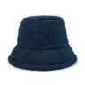 Winter lamb cashmere basin hat wholesale cross border warm bucket hat solid lamb hair bucket hat