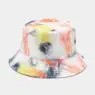 Wholesale fashion tie dye bucket hat outdoor fisherman hat double-sided wearing designed adult reversible bucket hat cap