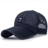 Outdoor sport sun long-brimmed breathable adjustable mesh baseball cap hat for men women