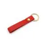 Wholesale promotional gift pu leather keychain custom logo blank leather car key chain