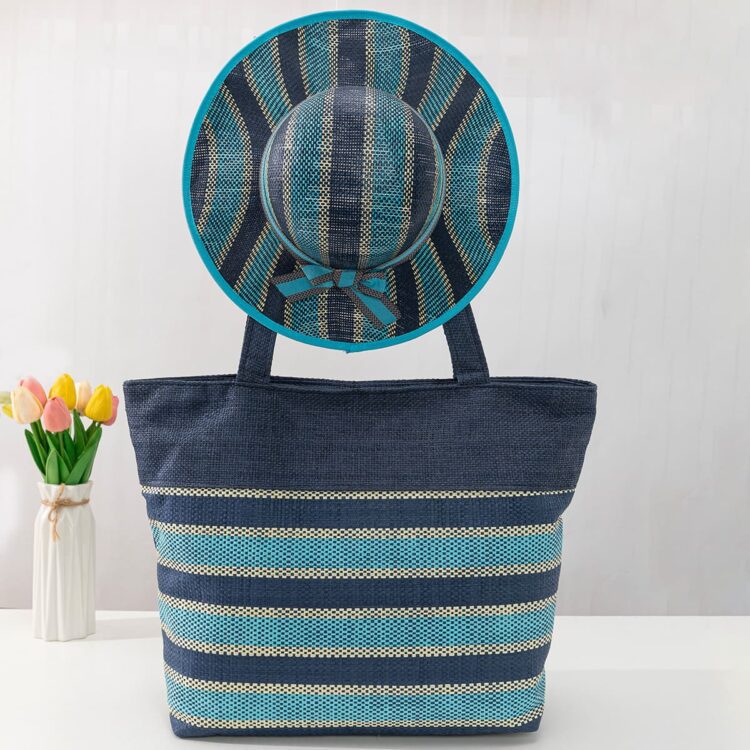 New arrival shoulder beach tote bag large handbag woven paper straw decorative beach bags