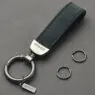 Customized promotional car leather keychain pu leather keyring for man gifr