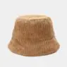 Wholesale solid color fashion fisherman hats for women keep warm bucket hat design vintage adult corduroy winter hats