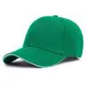 Wholesale gorras customised embroidery solid color plain sandwich brim baseball caps custom hats