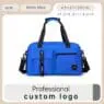 Sports fitness bag gym custom logo waterproof  with shoe compartment