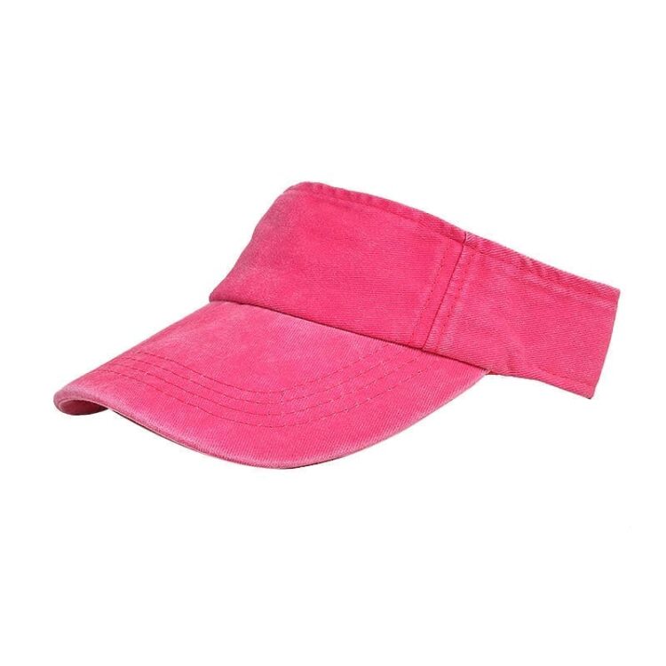 Customized adjustable 100% polyester plain golf sport custom sun cap visor cap hat