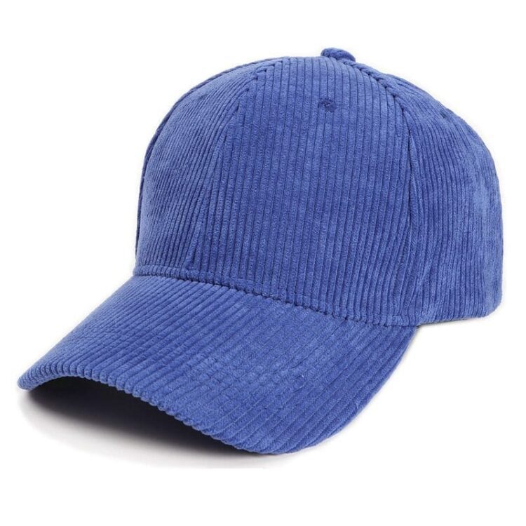 Winter warm unisex corduroy cap solid color women men sport baseball cap