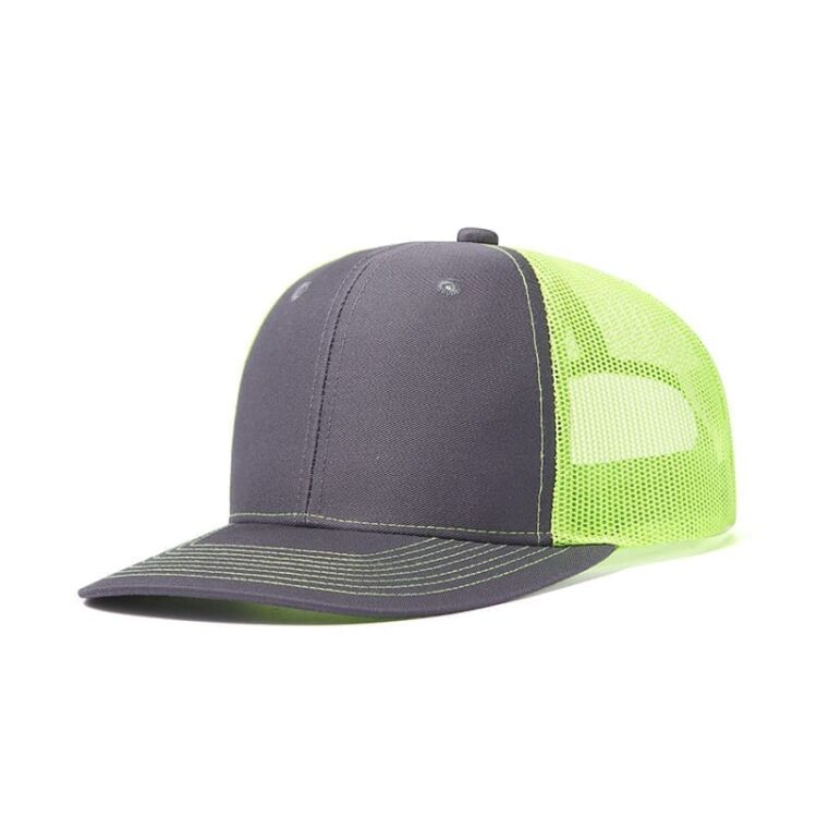 Custom logo 6 panel all colors richardson 112 trucker hats mesh with leather patches camo customized embroidery 2two tone gorras