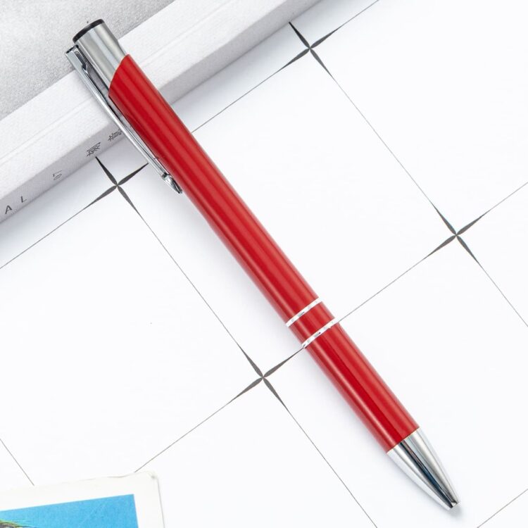 High quality business personalized black gift engraving promotion click metal custom ballpoint pen with laser logo