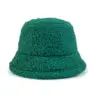 Winter lamb cashmere basin hat wholesale cross border warm bucket hat solid lamb hair bucket hat
