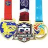 Manufacturer design custom metal marathon running finish soccer football sport award medals